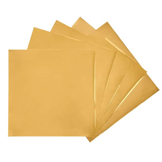 Gold Foil Transfer Sheets by Recollections&#x2122;, 5.5&#x22; x 5.5&#x22;